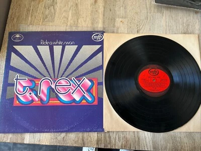 T. Rex Ride A White Swan LP Vinyl Record 1972 Compilation Album - Image 1 of 2