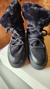 CALIA Women's Hailey Boots 8 Black Durable Suede Leather Shoes New - Picture 1 of 5