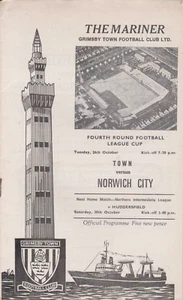 Grimsby Town v Norwich City programme, 1971-72 - Picture 1 of 2