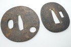 Japanese Sword Guard Set Wakizashi & Katana Tsuba Original from Japan 0619E13
