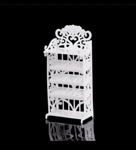 Doll House Accessories - 1 Set of Mini White Shelfs - Picture 1 of 4