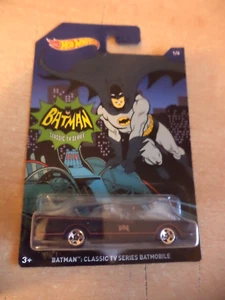 new sealed BATMAN CLASSIC TV SERIES BATMOBILE 1/6 HOT WHEELS toy car DFK71-0911 - Picture 1 of 3