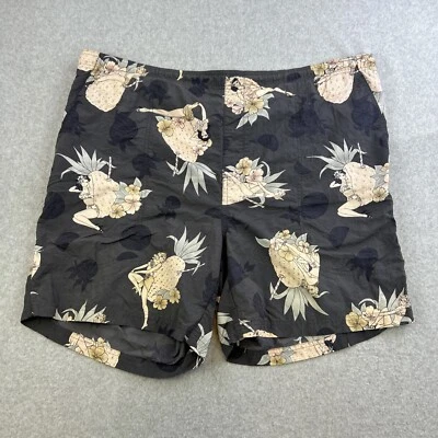 Tommy Bahama Bañador Para Hombres XXL Gris Piña Pinup Niña Pantalones Cortos Malla Adulto Foto 1 de 4