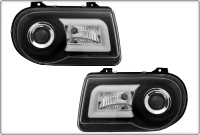 2x SCHEINWERFER HAUPTSCHEINWERFER FÜR CHRYSLER 300C 2004 - 2009 H1 L E D - Bild 1 von 3