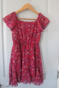 TRIXXI Vestito Bambina Pasqua Primavera Estate Rosa Scuro Medio M Bambina Giovane Fiore - Foto 1 di 3