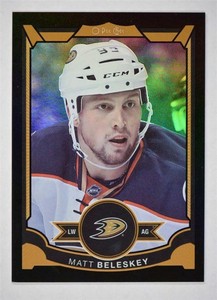 2015-16 O-Pee-Chee Rainbow Black #337 Matt Beleskey /100 - NM-MT