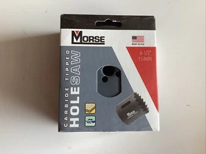 Morse 4-1/2", 114 mm Carbide Tipped Hole Saw, MHST72, NEW - Picture 1 of 3
