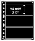 LEUCHTTURM Kunststoffhüllen VARIO 3er Einteilung schwarz 2x5er Pack NEU&OVP d