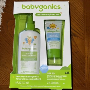 New - Babyganics Outdoor Explorer Sunscreen SPF 50 Set Bug - Picture 1 of 3