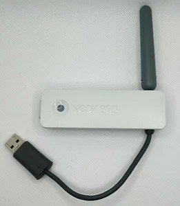 đź‘» Adaptateur Dongle USB WIFI Blanc Xbox 360 Fat Phat 2.4Ghz Internet Wireless - Photo 1/1