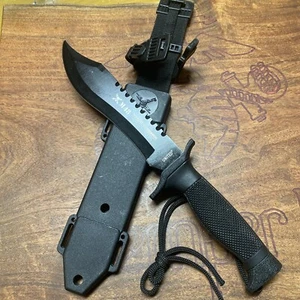 United M48 Tactical Commando AUS-8 Stainless Steel Knife w/ Sheath (UC2994) - Picture 1 of 15