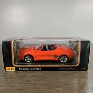 Mustang Mach III orange Cabrio 1:18 Maisto Sonderedition Druckguss mit Box - Bild 1 von 8