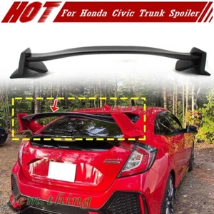 2020 Fits Honda Civic X 10th 5D R Style Rear Trunk Spoiler Wing Painted + Carbon - Picture 1 of 5