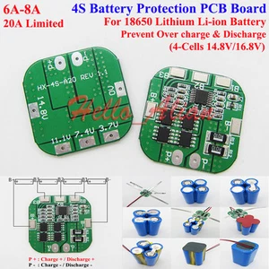 4S 6A-8A 18650 Li-ion Lithium Battery BMS PCB Protection Board Cell 14.8V 16.8V - Picture 1 of 7