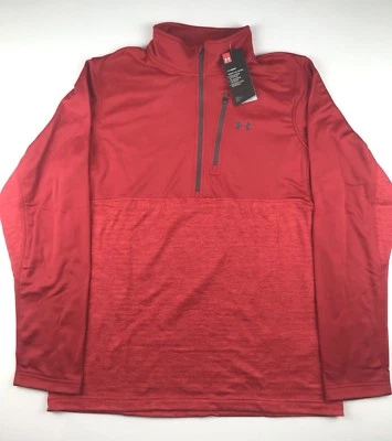 Under Armour Mens XL Red Gamutlite 1/2 Zip Water Resistant Pullover Jacket $80 - Image 1 of 4