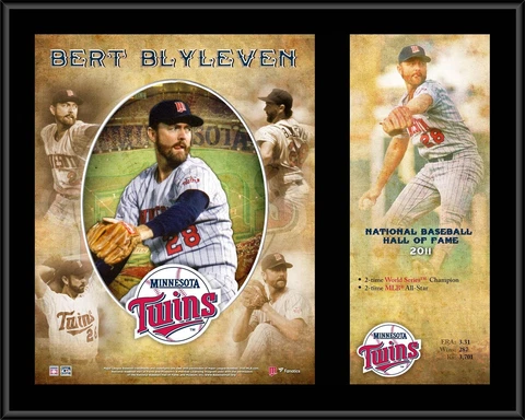 Bert Blyleven Minnesota Twins 12" x 15" Hall of Fame Career Profile Cover