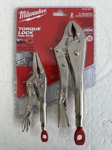 Milwaukee 48-22-3602 Torque Lock 6" lange Nase & 10" gebogene Backenzange Set - Bild 1 von 2