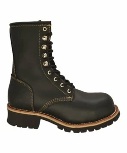 Herren schwarz Arbeitsstiefel 9" Logger geöltes Leder WP REDHAWK 0901 Größe 6-12 (D, M) - Bild 1 von 5