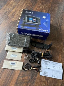 Lowrance Eagle 7 W/ Splitshot Fishfinder Transducer & Us Inland Charts - Picture 1 of 4