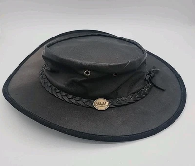 Sombreros Barmah Australia Sundowner Canguro Cuero Negro Outback 1019 X Lg LEER  Foto 1 de 4