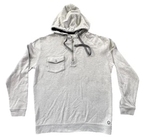 Linksoul Men’s Gray 1/4 Zip Pullover Golf Hooded Performance Stretch Size Large - Picture 1 of 12