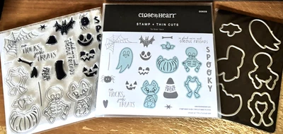 CTMH CC8225 THIN CUTS & CC8224 FA-BOO-LOUS ~ so glad we're such GHOUL FRIENDS - Image 1 of 4