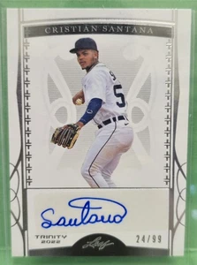 2022 Leaf Trinity #BA-CS1 Cristian Santana AU SN 24/99 - Picture 1 of 2
