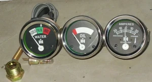 For IH Farmall Temp+Oil+Amp Gauge I4,I6,I9, M,O4,OS4,O6,OS6, TD6,W6, W9,WD9 @24 - Picture 1 of 4