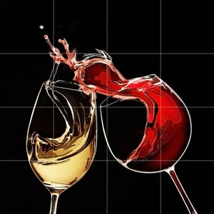 Ceramic Backsplash Tile Mural Wine Themed Kitchen - Cheers - David Miller - Picture 1 of 10