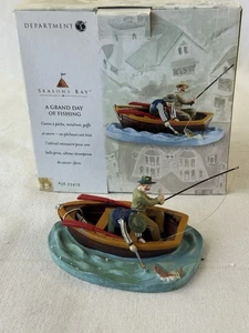 Department 56 Seasons Bay "A Grand Day of Fishing" w/Box #53419 - Picture 1 of 7
