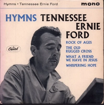 Tennessee Ernie Ford Hymns 7" vinyl UK Capitol mono ep 4 prong label design in Foto 1 de 3