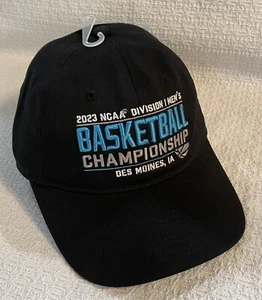 NWT 2023 NCAA DIVISION 1 MEN'S BASKETBALL CHAMPIONSHIP DES MOINES IA Hat Cap - Picture 1 of 11