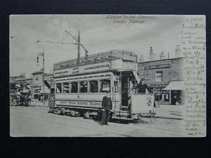 LONDON UNITED ELECTRIC TRAMCAR 135 Ealing Shepherds Bush Southall c1903 Postcard - Picture 1 of 3