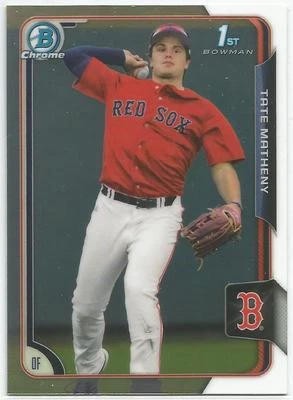 Tate Matheny Boston Red Sox 2015 Bowman Chrome Draft Prospect - Image 1 of 2