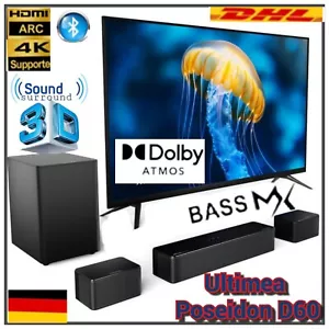 ULTIMEA Poseidon D60 Soundbar Dolby Atmos 5.1 3D Surround BassMX Bass Subwoofer. - Bild 1 von 20
