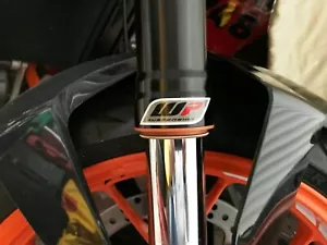 KTM WP Suspension 4 x Fork Stickers Duke Enduro Adventure SMC GT Colour Choice - Picture 1 of 3