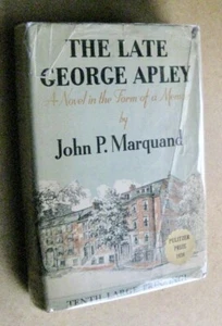 John P Marquand   The Late George Apley    1st US ed 1937 - Bild 1 von 8