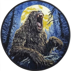 Sasquatch/Bigfoot Patch Iron-on Applique Nature Cryptid Badge Myth Folklore - Picture 1 of 18