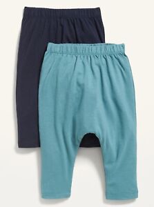 Old Navy Baby Unisex 2-Pack Leggings Pants Blue Size 0-3 3-6 6-12 Months