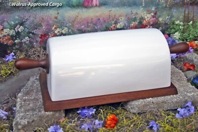 CAJA DE PAN RODILLO DE GRANERO DE CERÁMICA - ¡RARA Y JUSTO LO QUE AMASASAS EN LA COCINA! Foto 1 de 4