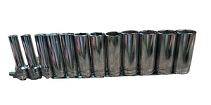 Snap-On 12 pc Drive Deep Socket Set - 6 Point - TS121A to TS361 - Picture 1 of 5