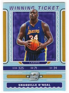 2019-20 Contenders Optic Shaquille O'Neal SILVER Winning Ticket Lakers - Bild 1 von 1