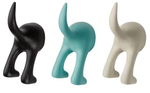 1x/3x/5x Ikea Cola de Perro Goma Negro Pared Plomo Gancho Percha Multicolor - Imagen 1 de 3
