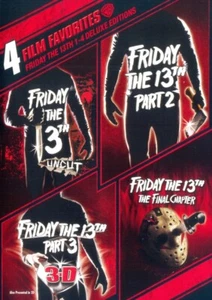 Warner Brothers 4-Film Favorites - Friday the 13th 1-4 Deluxe Editions (4-DVDs) - Picture 1 of 1