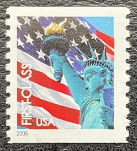 2006 Scott #3967 - (39¢) -STATUE OF LIBERTY & FLAG - Single Coil Stamp - Mint NH - Picture 1 of 1