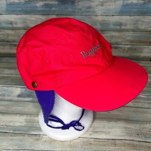 Vintage Columbia Bugaboo Hat Mens Small Red Purple Fleece Liner 90s - Picture 1 of 7