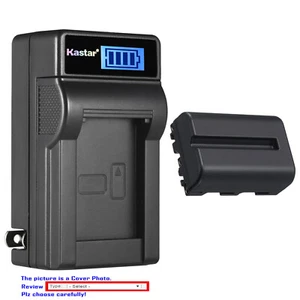 Kastar Battery LCD Wall Charger for Sony NP-FM500H & a57 a57 SLT-A57K SLT-A57M - Picture 1 of 11