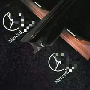 2 PROIETTORI LOGO MERCEDES A B C E M GL GLA GLE GLC GLS LED PORTIERE SOTTOPORTA - Bild 1 von 6