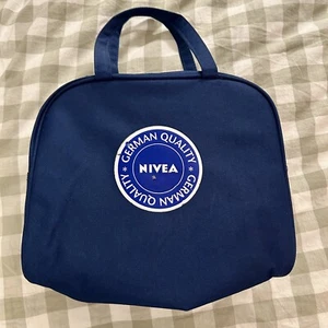 Vintage Nivea Reisetasche Blau Kompakt Organizer Aufbewahrung - Bild 1 von 6
