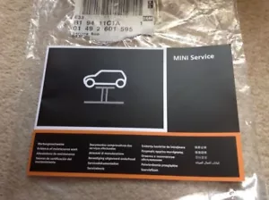 NEW MINI SERVICE BOOK UNUSED NOT DUPLICATE ALL MODELS MULTI LANGUAGE GENUINE OEM - Picture 1 of 3